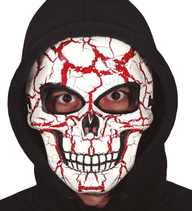 karnevalová maska kostra, kostlivec SKULL