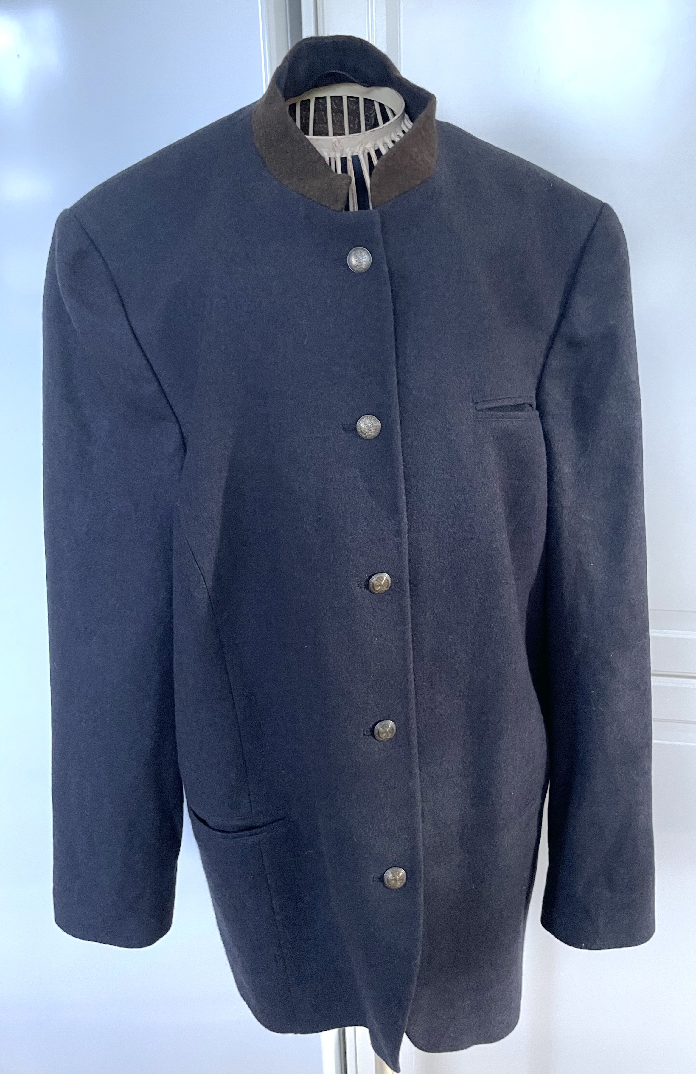 dámské vlněné sako, elegantní dobový styl vel. 46