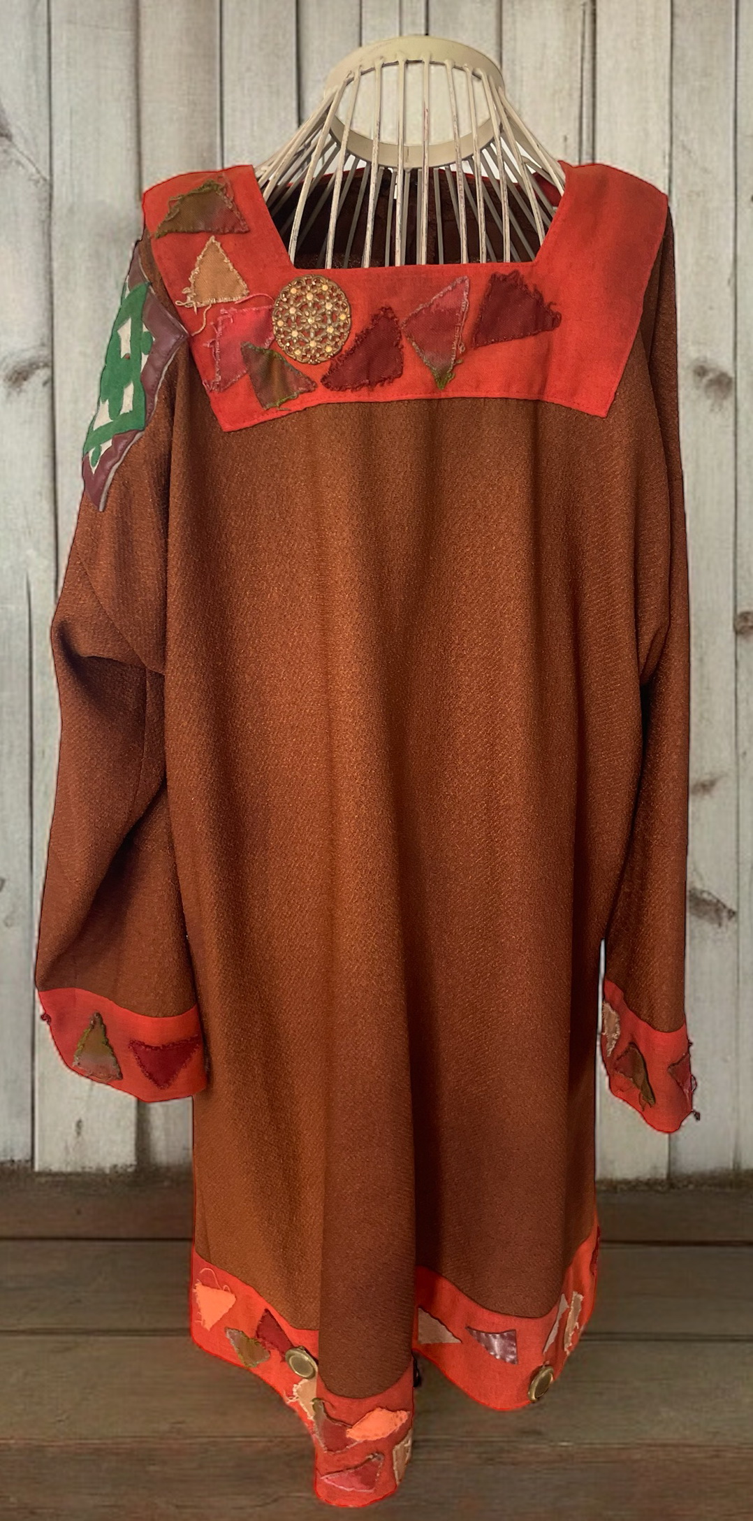 dlouhá halena či šaty v dobovém, indiánském stylu vel. L/XL