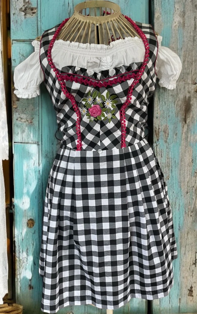dámské šaty + živůtek v dirndl, selském stylu vel. XXS