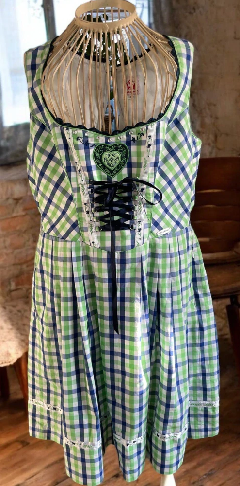 dámské dirndl selské šaty vel. 36 - vada rozbitý zip