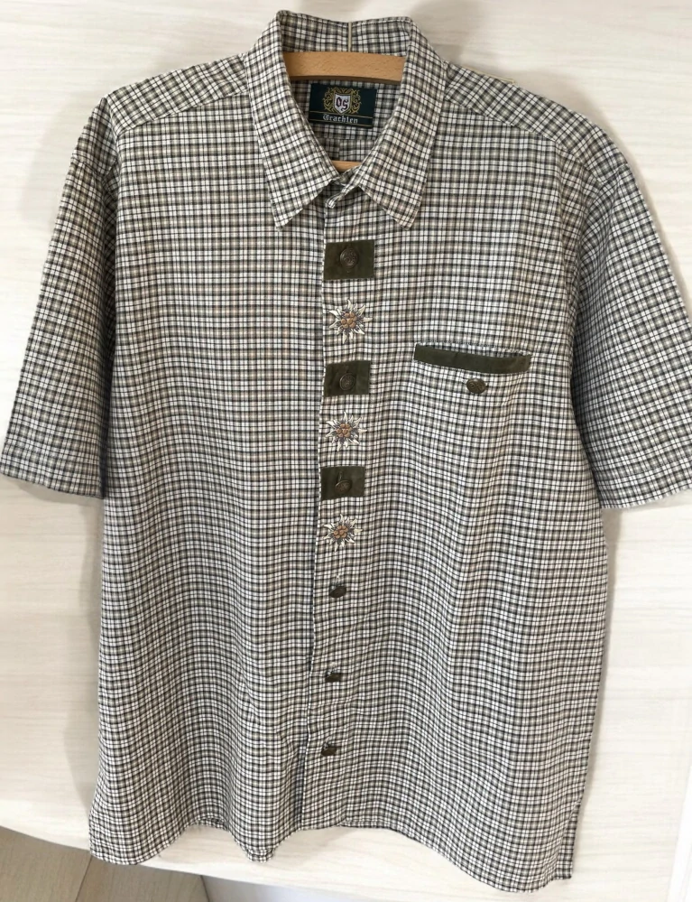  Pánská košile v dirndl, selském stylu vel. XL