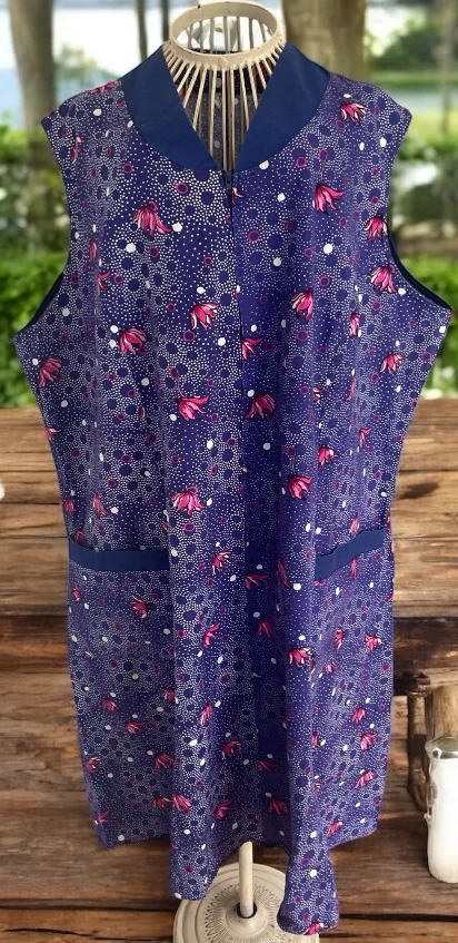 dámský bavlněné šaty zástěra RETRO vel. XXL