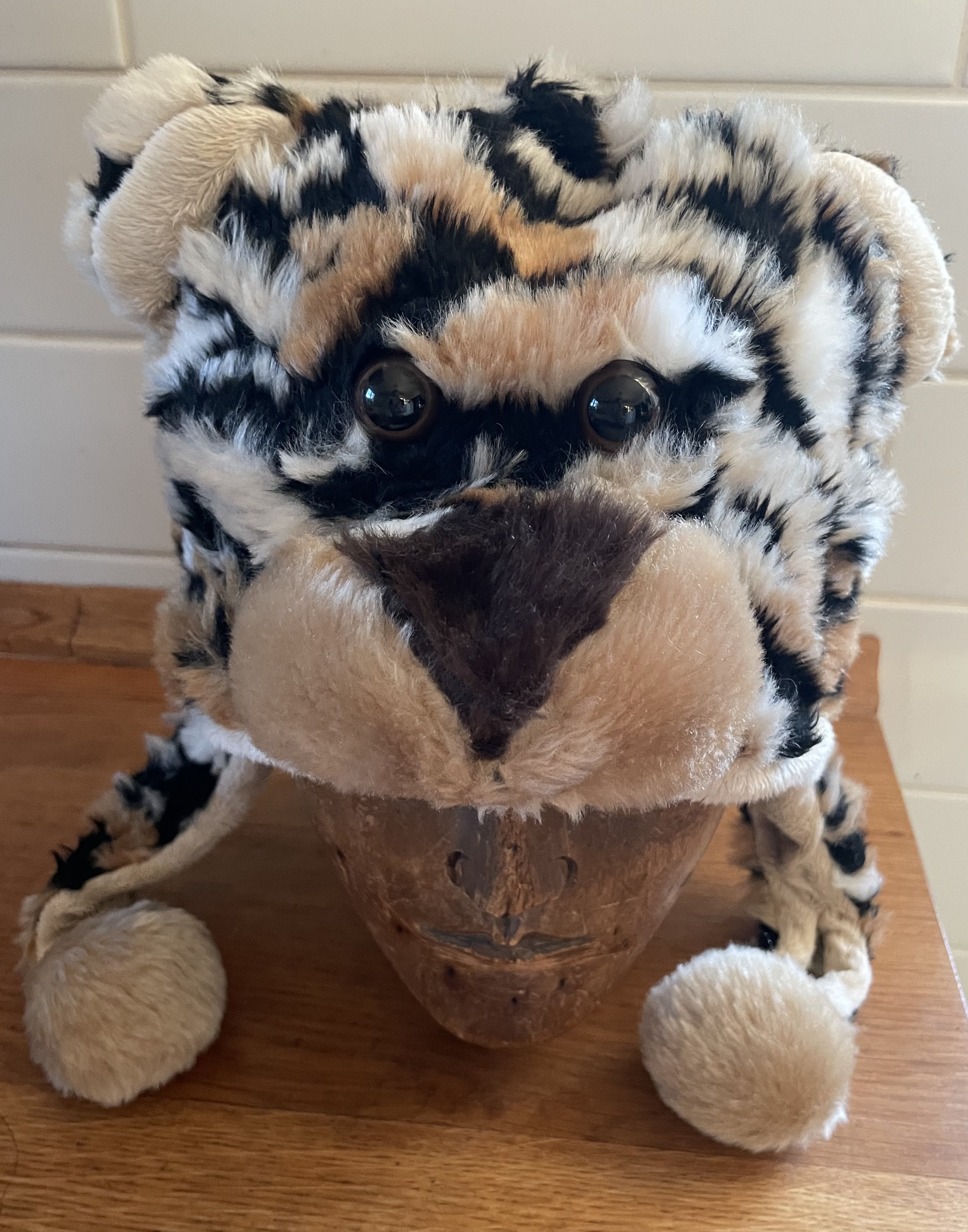 Karnevalový doplněk čepice medvěd, leopard