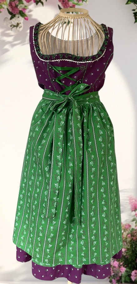 Dámské šaty dirndl, selský styl vel. 38