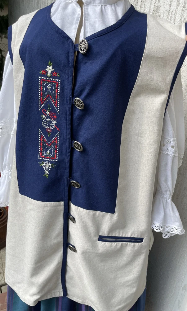 Dámská vesta v selském stylu vel. XL