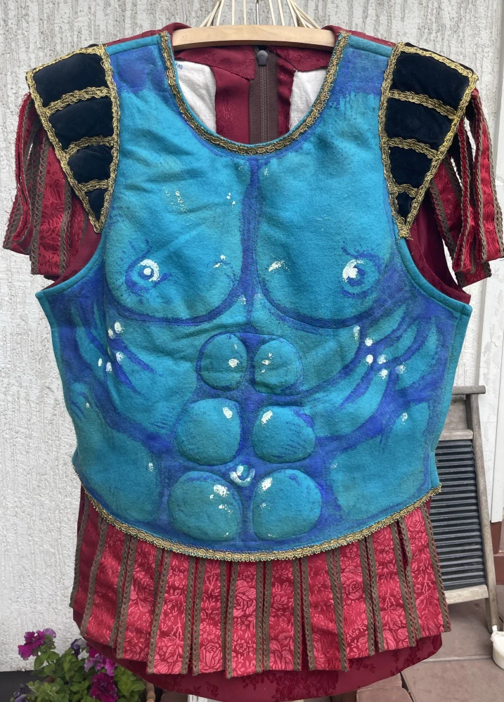 Karnevalový, divadelní kostým říman, bojovník, voják, gladiator vel. L