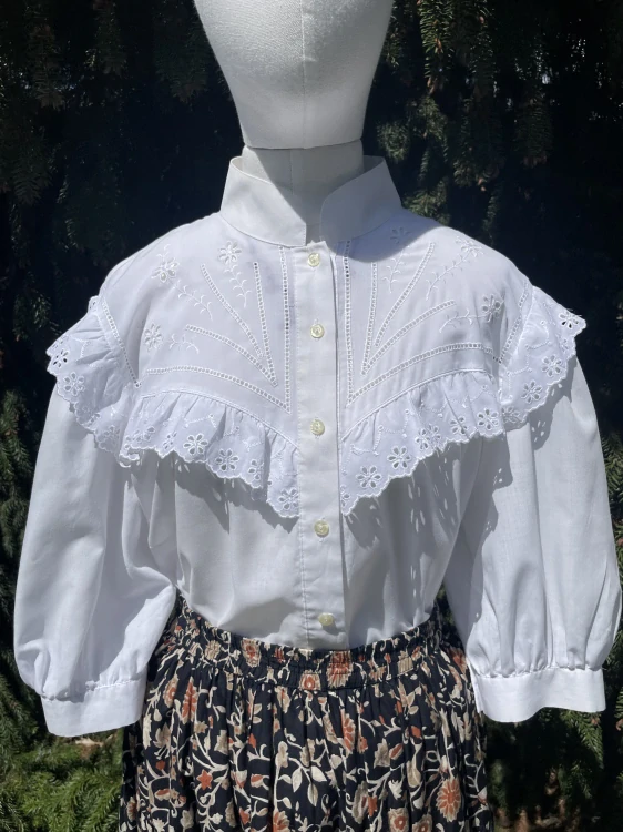 Dámská halenka v selském, dobovém, country stylu vel. 48