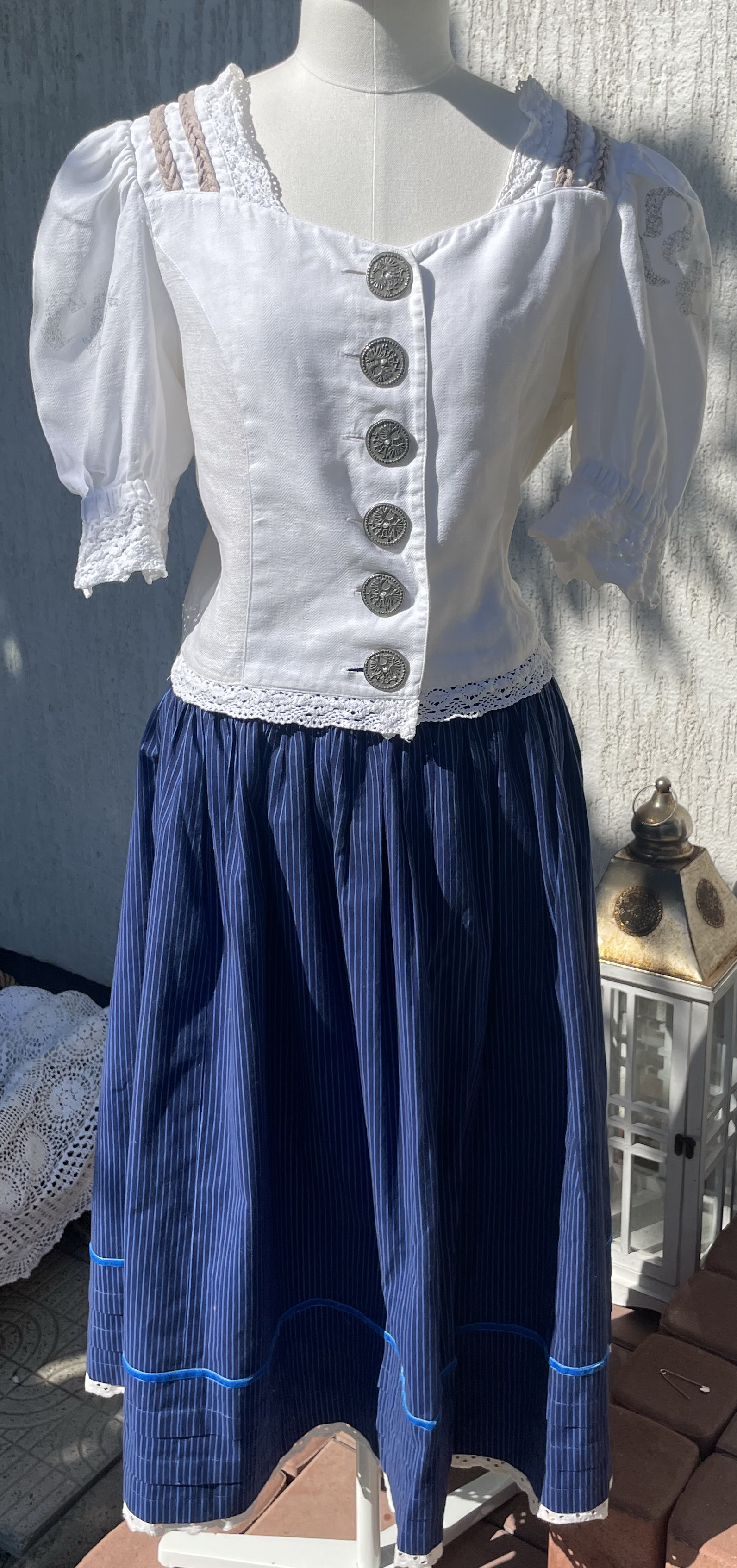 Dámská halenka v selském, country, lidovém stylu vel. 40