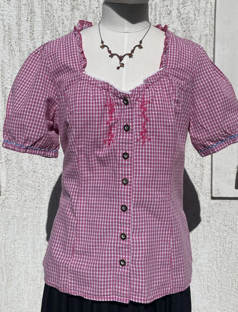 Dámská halenka v dirndl, selském, country, western  stylu vel. 42
