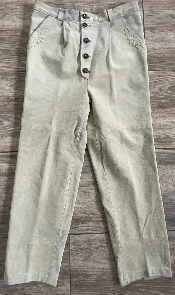 Pánské kožené kalhoty selský, vintage, country, western styl vel. M