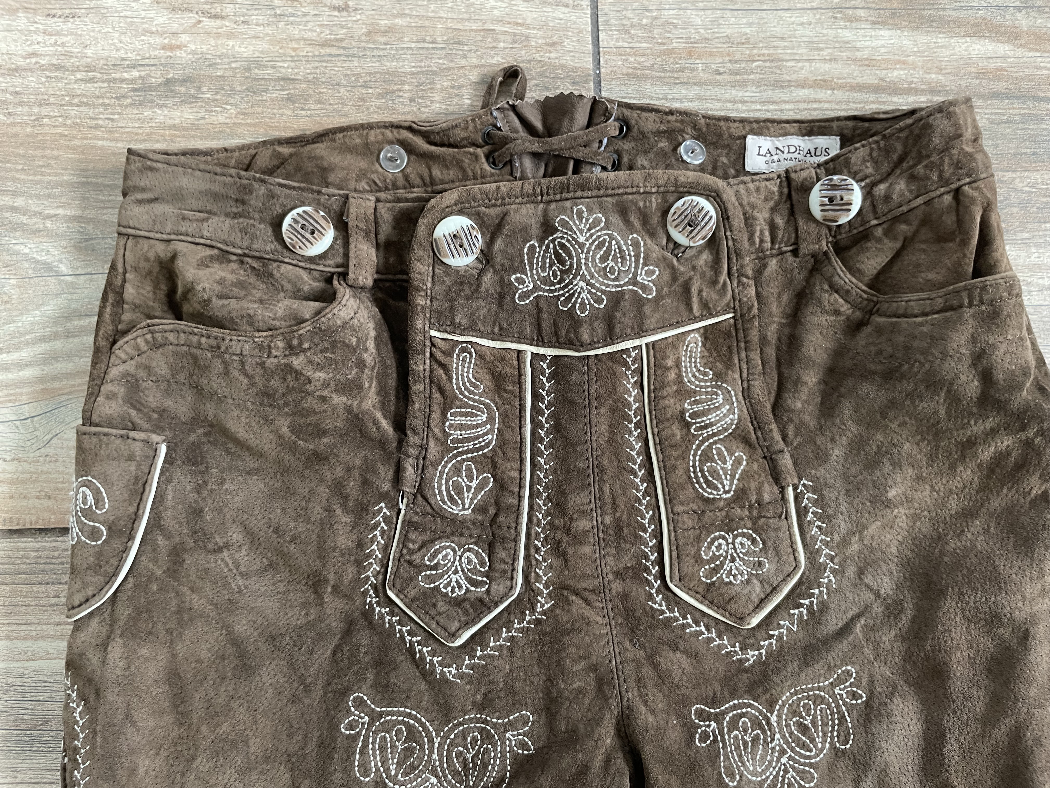 chlapecké DIRNDL kraťasy kožené