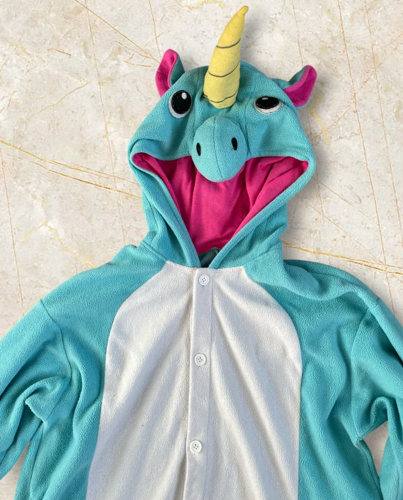 flísový overal JEDNOROŽEC vel. 158