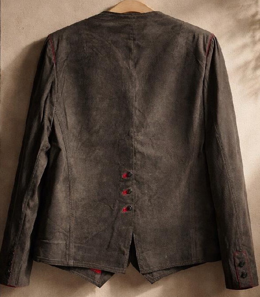 Dámské kožené sako, sáčko rustikální, selský styl vel. 50