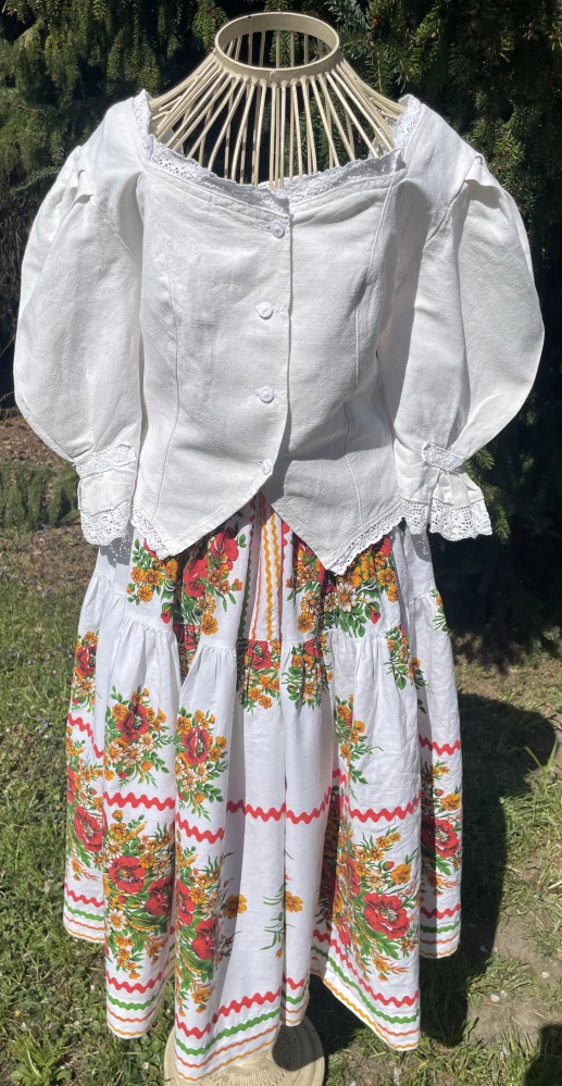 Dámská halenka v dobovém, selském stylu vel. 40/42