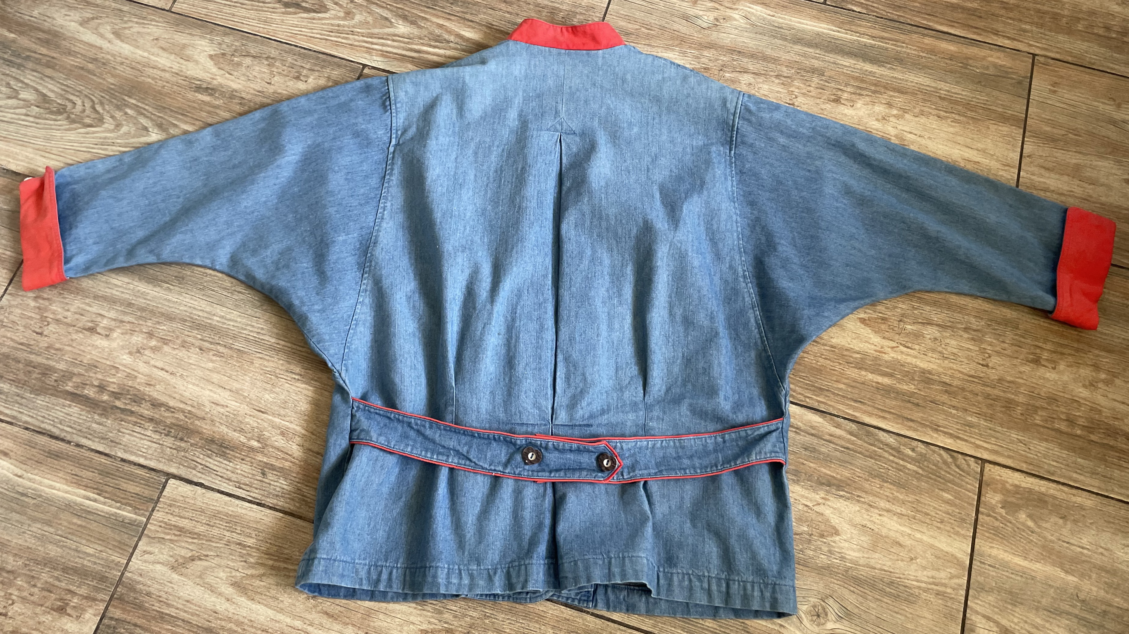 Dámská riflová bunda sako real retro 80. léte vel. 44