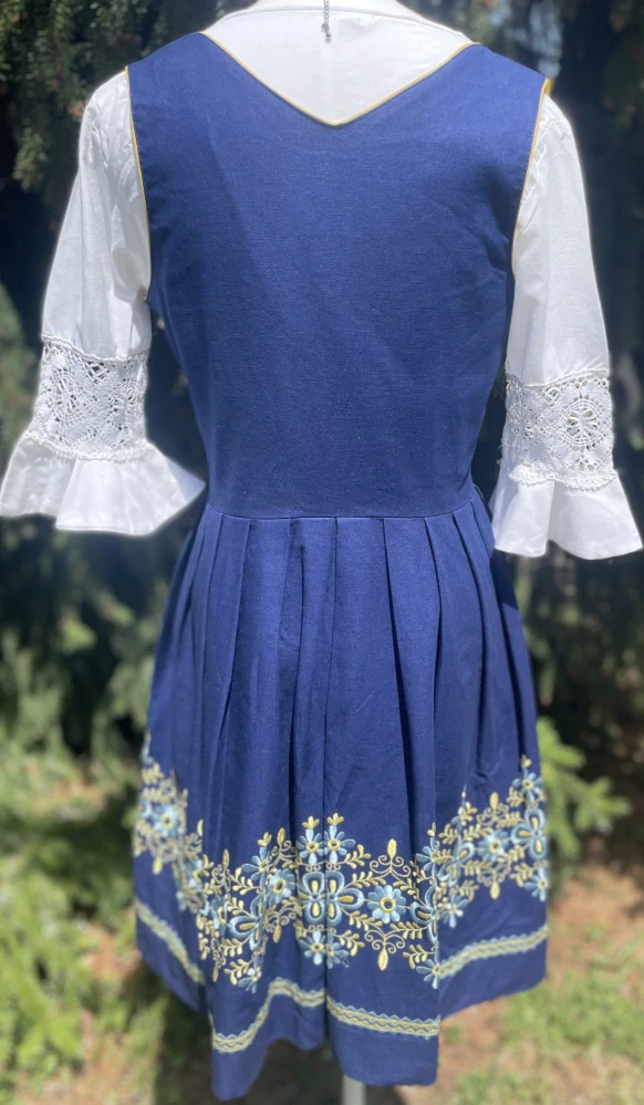 Dámské dirndl šaty, selský styl, vintage vel. 40
