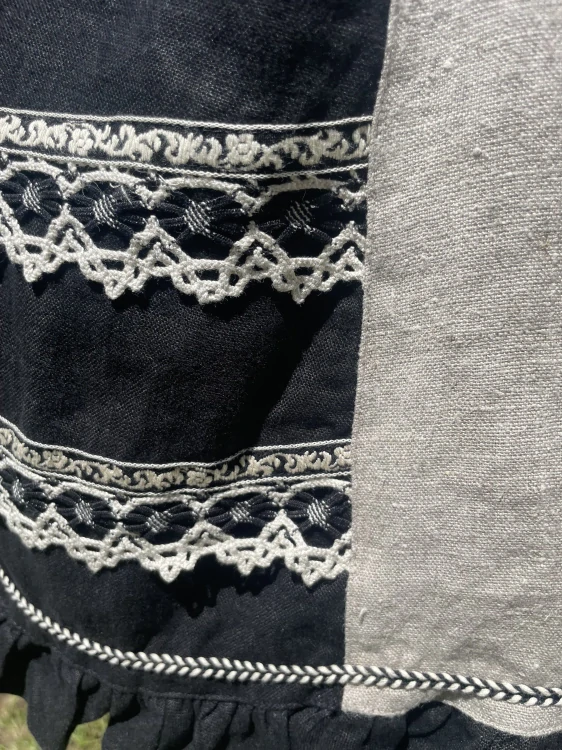 Dámský lněný set v dobovém stylu vel. 42