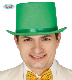 karnevalový doplněk Cylindr zelený - vodník