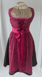 dámské dobové DIRNDL ŠATY se zástěrkou