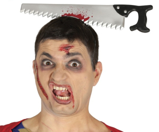 karnevalový doplněk PILKA V HLAVĚ halloween