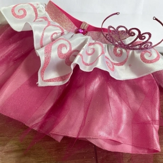 karnevalový kostým sukně + korunka PRINCEZNA vel. 4/6 let