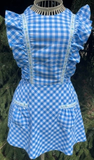 Dívčí šaty v selském, retro stylu vel. 140
