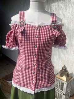 Dámská halenka v selském, country, western stylu vel. XS/S
