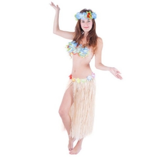 Sukně Hawaii dospělá 72 cm, přírodní