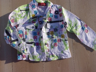 DÍVČÍ RIFLOVÁ BUNDA tanec, retro, disco > 110