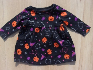 dívčí šaty s halloweenským motivem > 68