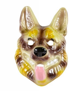 DĚTSKÁ karnevalová mask PES VLČÁK