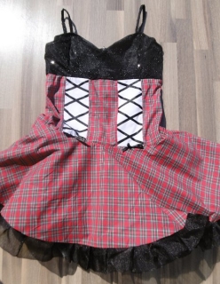 karnevalový kostým šaty scotská, tanec > 40
