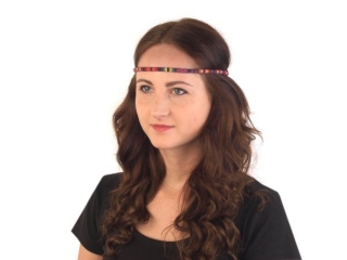 Pružná čelenka etno, HIPPIE, INDIÁNKA