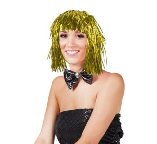 STANIOLOVÁ PARUKA zlatá