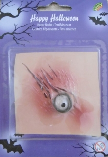 KARNEVALOVÝ DOPLNĚK nalepovací jizva HALLOWEEN