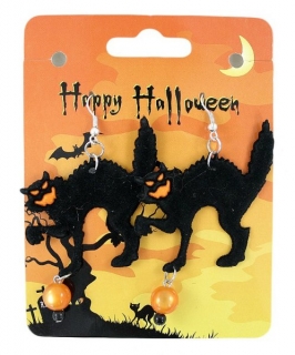 karnevalové NÁUŠNICE KOČKA nejen na HALLOWEEN
