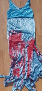 karnevalový kostým ŠATY ZOMBIE, ZOMBICE > 38
