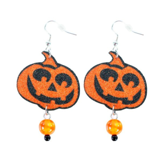 náušnice Halloween dýně