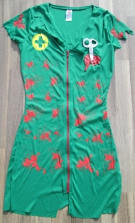 KARNEVALOVÝ KOSTÝM zombie lékařka operatér > 36