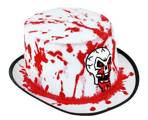 klobouk s krví dospělý UPÍR, ZOMBIE