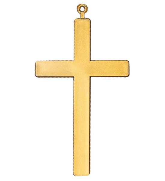 Náhrdelník kříž plastový