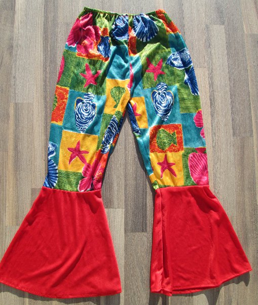 karnevalový kostým vesta + kalhoty hippie > 128