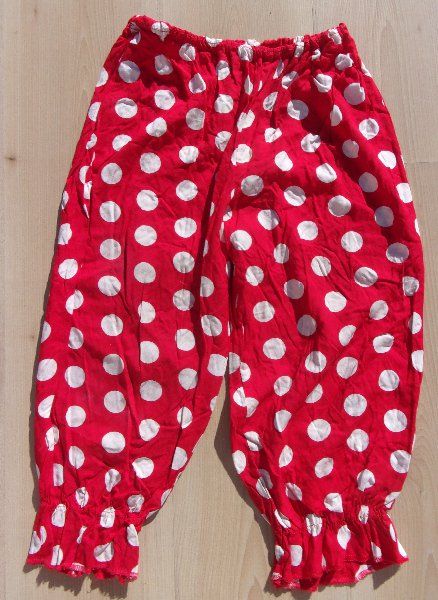 karnevalový kostým kalhoty MINNIE, POMÁDA > 146