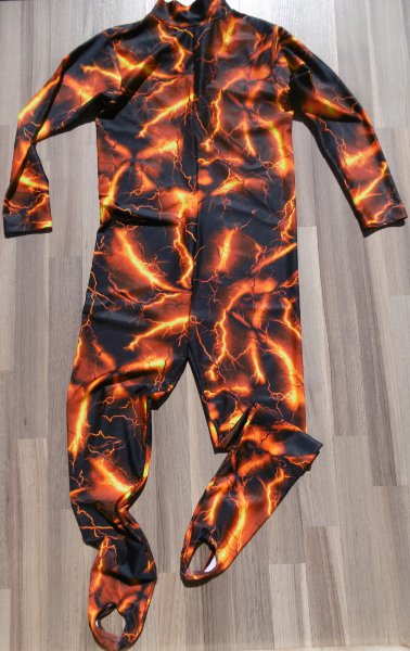 karnevalový kostým DRUHÁ KŮŽE dres čert > 158