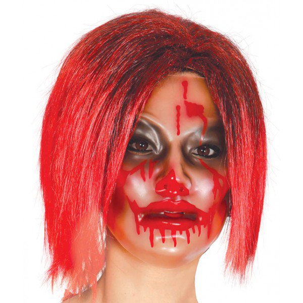 HALLOWEEN ZOMBIE Maska průhledná - žena