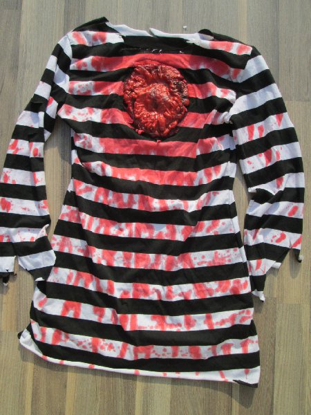 karnevalový kostým šaty VĚZENKYNĚ ZOMBIE, ZOMBICE > 36
