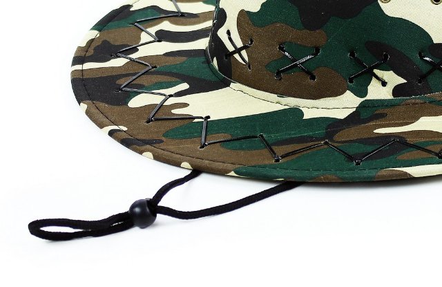 karnevalový KLOBOUK army, voják, rybář