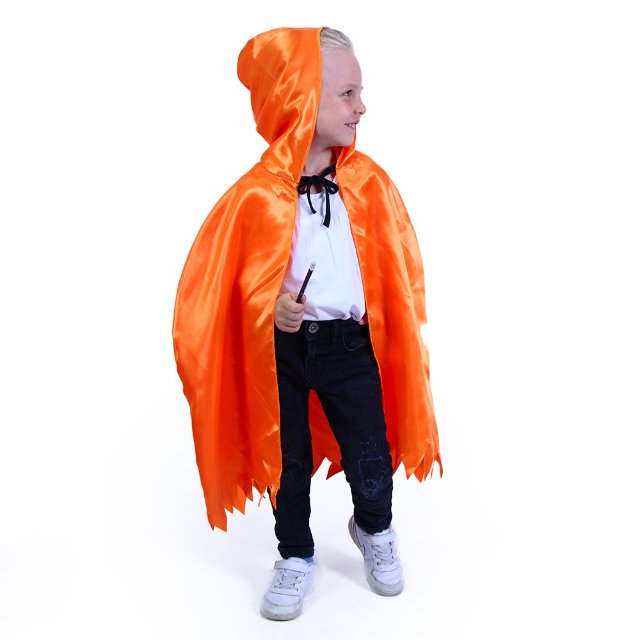 Dětský plášť Halloween, dýně, čaroděj