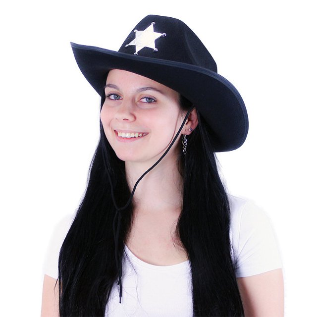 karnevalový Klobouk šerif pro dospělé